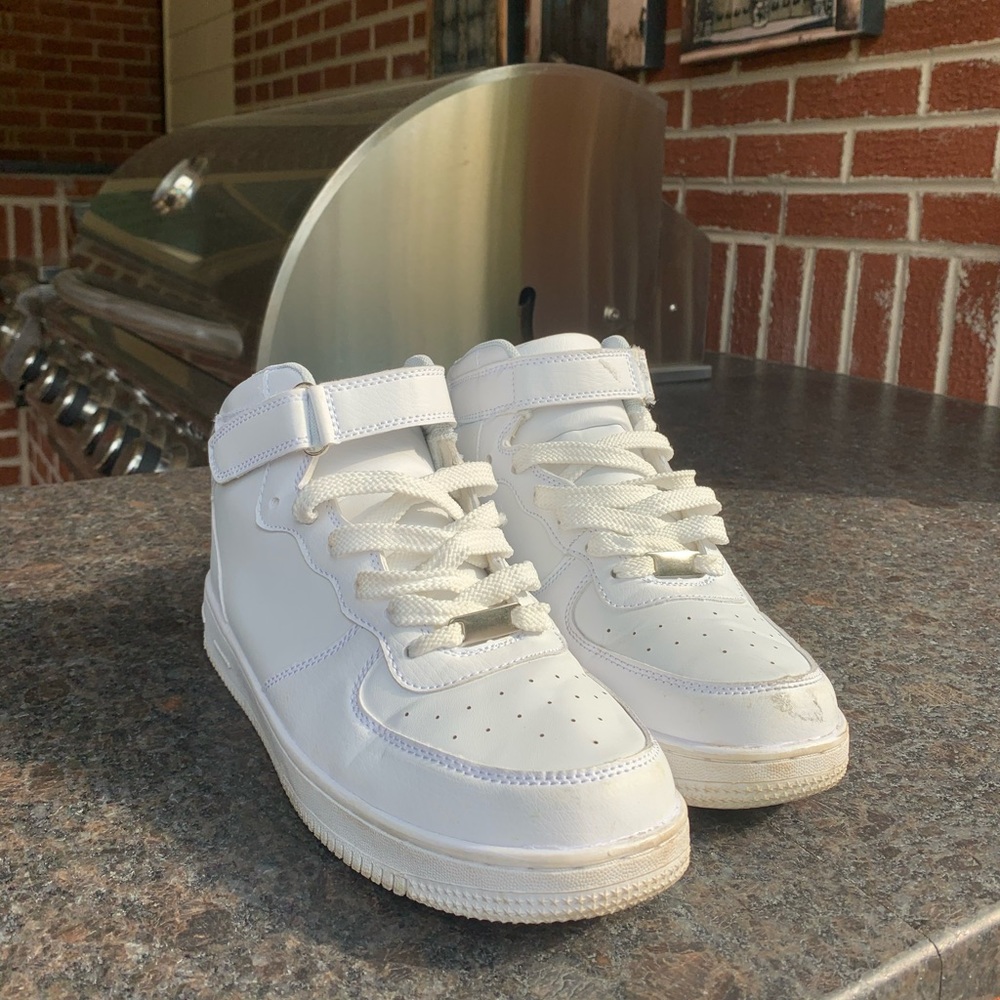 White sneakers